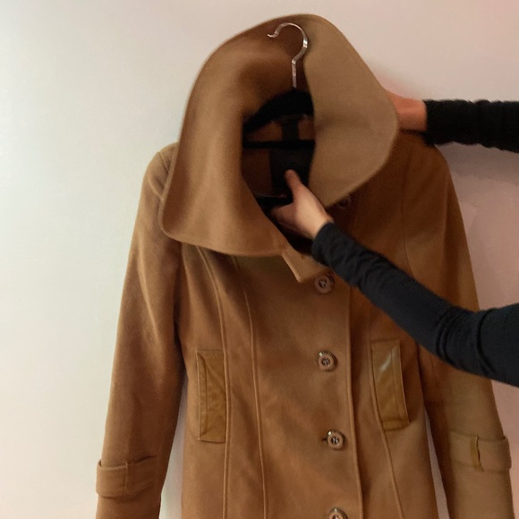 Mackage Beige / Caramel Wool Coat - Picture 1 of 8